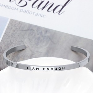 Bracelets de manchette personnalisés en acier inoxydable pour enfants, tendance, or rose, argent, gravure personnalisée, logo, diamant, anniversaire - Product Image 3