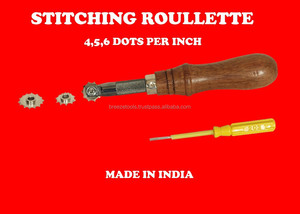 Leather Stitching Roulette <b>Tool</b> <b>Set</b> Edge Beveler Leather Craft <b>Tools</b> | Stamping Kit Professional <b>Hand</b> <b>Tool</b> | India 2026 Product - Product Image 4
