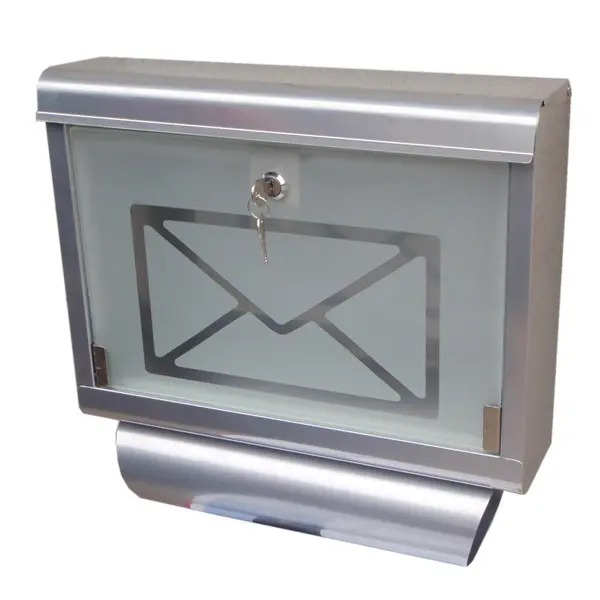 Glas vergrendeling mailbox/kantoor mailbox/appartement metalen brievenbus