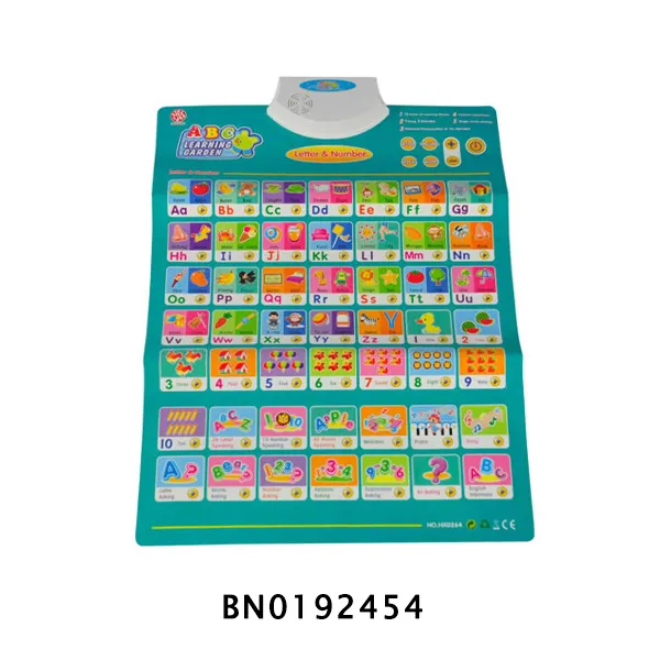 Tabla de pared eléctrica para bebé, aprendizaje de letras del alfabeto (inglés/indio), buen juguete educativo