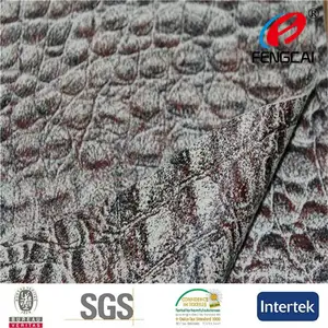 Популярные крокодиловой кожи дизайн бронзовая ультра замши ткань для сумки