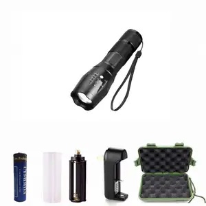 Factory Supply 800lumen 10W crees XML 2 T6 Metal led outdoor Flashlight Kit