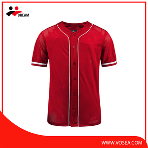 2017 most popular oversized button baseball jersey - Product Image 1