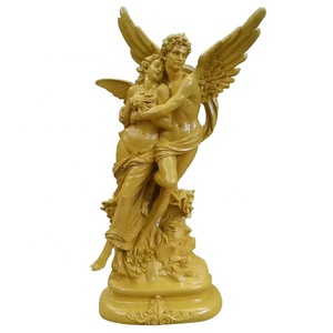 Bella grande famosa resina amore <span class=keywords><strong>angelo</strong></span> scultura <span class=keywords><strong>angelo</strong></span> <span class=keywords><strong>maschio</strong></span> e femmina huging statua per interni - Product Image 3
