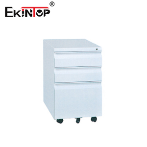 Ekintop ตู้ลิ้นชักใส่เอกสารพร้อมลิ้นชัก,โต๊ะข้างเตียงทำจากสเตนเลสสตีลสี่ชั้นสามารถล็อคได้ - Product Image 3