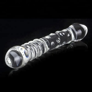 Unisexe Double Ended Dildo Sex Toy Pénis <span class=keywords><strong>Gay</strong></span> ou Femmes Gode En Verre - Product Image 1