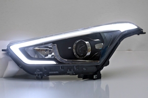 ไฟหน้าโปรเจคเตอร์พร้อมไฟ LED DRL สำหรับรถยนต์ <span class=keywords><strong>Creta</strong></span> Ix25 ปี 2015 2016 0217 2018 - Product Image 3