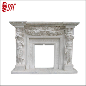 Nuovo Design decorazione d'<span class=keywords><strong>interni</strong></span> <span class=keywords><strong>camino</strong></span> in vendita marmo bianco altri caminetti <span class=keywords><strong>interni</strong></span> robuste casse di legno inserto intaglio - Product Image 4