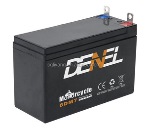 <span class=keywords><strong>12V</strong></span> バイク用バッテリー 鉛蓄電池 6DM7 バッテリー ダートバイク用バッテリー - Product Image 3