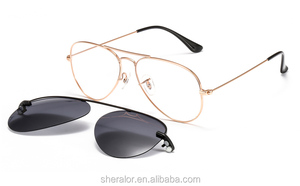 Bán Buôn 3042 Khung Kính Kim Loại Mỏng Với Clip Từ Bên Trong Trên Kính Râm Phân Cực Kính Râm Mát Mẻ - Product Image 5