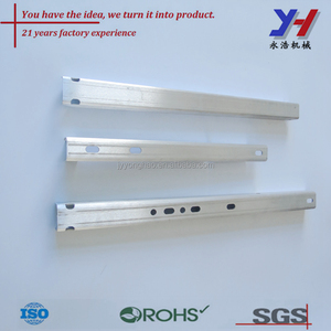 T Fente extrudé profilé de cadre en aluminium pour fenêtre coulissante/Extrudé en aluminium