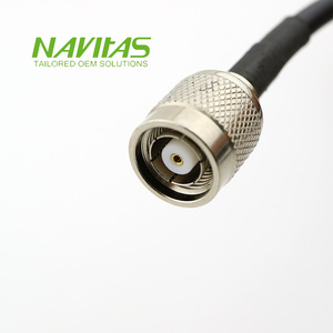 Cable de Ensamblaje Electrónico Personalizado Navitas OEM RG58A/U con Conector Macho RP-TNC para Aplicaciones Coaxiales Modelo A-1132-3 RoHS - Product Image 3