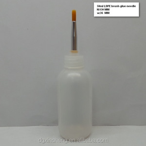 Venta al por Mayor de Fábrica de Botellas de Gotero de PE de 50 ml o Botellas con Pincel <span class=keywords><strong>para</strong></span> Pegamento - Product Image 2