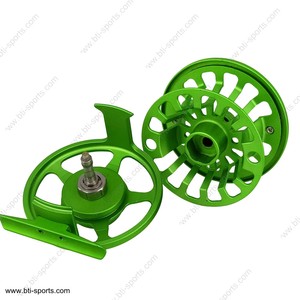 Mejor Valor CNC grande de aluminio de arbor trucha de agua dulce matt mosca verde carrete de pesca (CNC-I-FLK)(B05) - Product Image 4