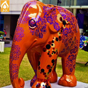 Estatua de elefante realista grande, escultura de animales, Material de resina para jardín interior y exterior, decoración del hogar - Product Image 5