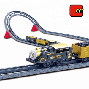 Clásico niños rompecabezas diy ranura juguetes coche de carreras <span class=keywords><strong>pista</strong></span> tren con batería - Product Image 2