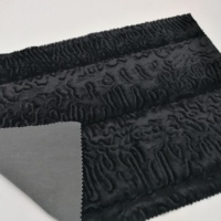 Pour vêtement et jouet en relief et à rayures brossées en acétate fausse fourrure ou tissu en peluche en gros