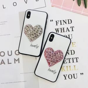 Custodia Rigida 3D Artigianale con Diamanti Brillanti e Bordo Morbido per <span class=keywords><strong>iPhone</strong></span> X Xs Xr 7 8 11 <span class=keywords><strong>12</strong></span> 13 14 15 16 17 Plus Pro Max - Product Image 3