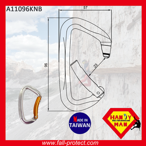 คาราบิเนอร์อะลูมิเนียมรูปตัว D สำหรับงานหนักปีนเขาใหม่จัดส่งที่รวดเร็ว - Product Image 6