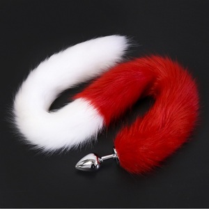 <span class=keywords><strong>De</strong></span> acero inoxidable multi Color <span class=keywords><strong>de</strong></span> pelo largo enchufe trasero Foxtail Anal juguete sexual juego (S/M/ l) - Product Image 5