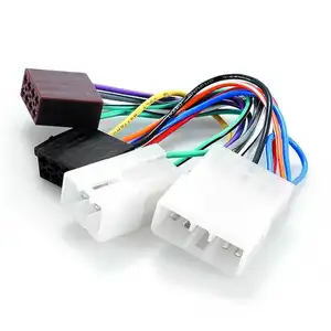 audio video radio harness wire amplifier wire harness looms For Car Car stereo radio ISO wiring harness