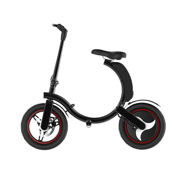 Bicicleta eléctrica plegable con batería oculta, ebike plegable de 14 pulgadas, disponible en almacén de EE. UU.