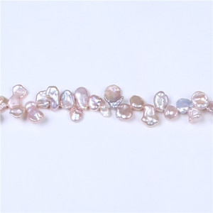สายไข่มุกหลวมสำหรับเด็กแรกเกิดคุณภาพสูง9-10มม. สีม่วง - Product Image 4