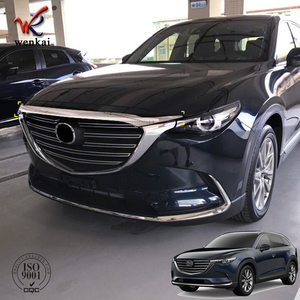 מצנפת מכסה מנוע רצועת דקור <span class=keywords><strong>Trim</strong></span> ABS Chrome עבור מאזדה <span class=keywords><strong>CX</strong></span>-9 2017 2018 2019 אביזרי רכב