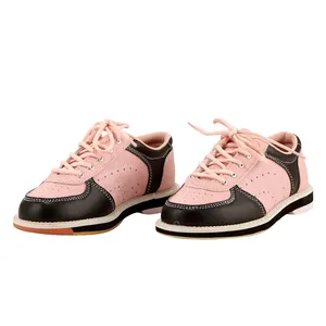 Lady pink Bowling private shoes for men and women PU bowlng shoes