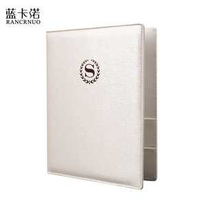 Portadocumentos de Cuero Premium para Hotel, Carpeta de <span class=keywords><strong>Menú</strong></span> Personalizada A4 para Servicios a Huéspedes, Suministros para Restaurantes - Product Image 1