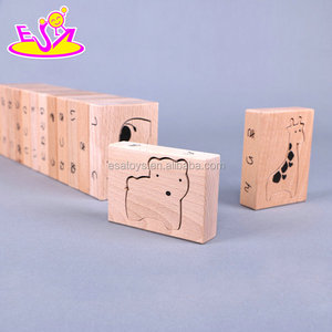 New hottest <span class=keywords><strong>giochi</strong></span> educativi per bambini in <span class=keywords><strong>legno</strong></span> impilabile blocchi di animali in forma diversa W11F069 - Product Image 4
