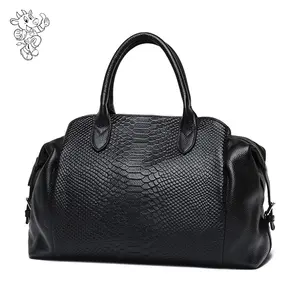 2022 New Fashion Famous Brand Women Handbag European Style Genuine Cow Leather Crocodile Pattern Shoulder Bag Large Tote