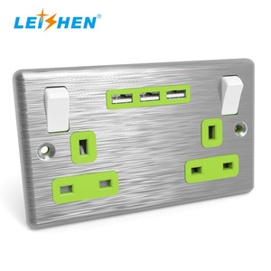 2 <span class=keywords><strong>USB</strong></span> + Type-C Britische Doppel-Steckdose Mit Doppel-<span class=keywords><strong>Usb</strong></span>-steckdose Witches And Sockets Các Mặt Hàng Phổ Biến - Product Image 2