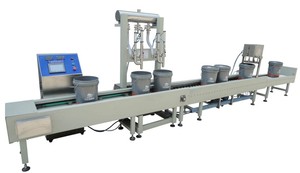 Botella automática de 10-20kg, lubricante líquido, aceite lubricante de motor, línea de producción de llenado de barril de pesaje - Product Image 6
