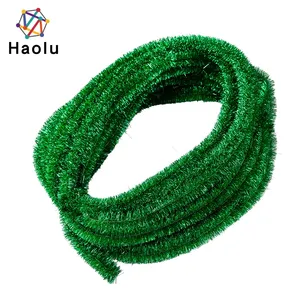 30mm Chenille Stems Jumbo Loopy Chenille Stem Glitter Lametta Pfeifen reiniger zur Dekoration