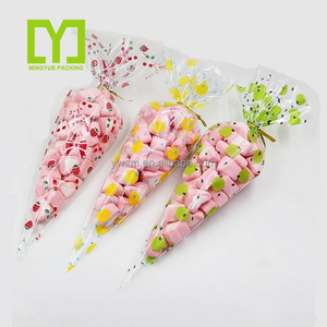 Factory Direct Großhandel Hochwertige Opp Kunststoff Kegelförmige Candy Bag Triangle Poly <span class=keywords><strong>Cone</strong></span> für Partys - Product Image 4