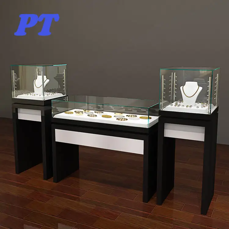 Moderne stijl glazen sieraden vitrinekast en teller ontwerp voor jewellery shop