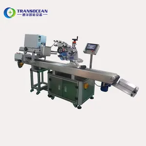 Logo Self Adhesive Sticker Roll Barcode Printing Label Machine Glass and Plastic Bottle Label Sealing Machine 4 Oil Car/bag/box