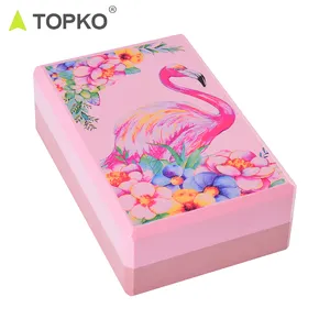 TOPKO 도매 고품질 고밀도 체육관 친절한 재활용 EVA 거품 다채로운 요가 블록