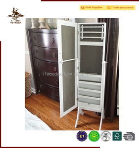 Stile moderno MDF gioielli in legno armadio per la casa mobili medicazione armadio con specchio per il trucco per il soggiorno - Product Image 3