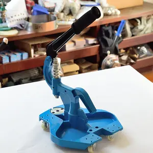 Yeni Tip kumaş delme Yarı Otomatik kuşgözü grommet sabitleme makinesi