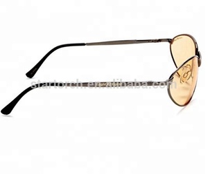 <strong>Eagle</strong> Light <strong>Eye</strong> Glasses Non-Polarized Extreme Glasses Gunmetal Frame Light Orange Lens <strong>Sunglasses</strong> - Product Image 3