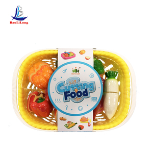 Abs plastique matière première fruits ensemble jouets semblant jouer cuisine panier emballage coupe fruits légume jouet - Product Image 3