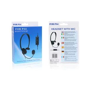 De un solo lado de auriculares con micrófono auriculares Gaming auriculares estéreo de auriculares con cable para <span class=keywords><strong>Sony</strong></span> Playstation 4 PS4 controlador - Product Image 6
