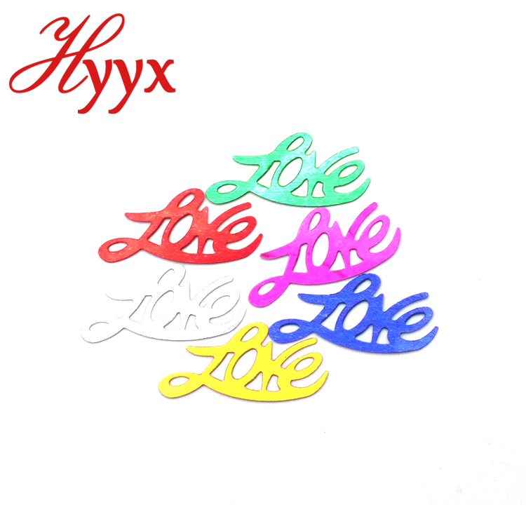 HYYX индивидуальные цветные конфетти для свадебной вечеринки, украшения стола оптом