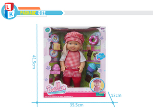 Nouveau design enfants 15 pouce réaliste bébé né poupée <span class=keywords><strong>pour</strong></span> chef jouer - Product Image 4