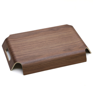 Plateau de service classique Rectangle 39.5cm, artisanal en bois, avec poignée, pour hôtel, vente en gros, livraison gratuite - Product Image 4