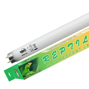 Tube lumineux fluorescent UVB 5.0 T8, 24 pouces G13 18w 20w, éclairage pour affichage de cage de reptile