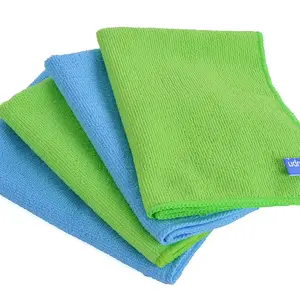 Customized size 40*40cm 250gsm 300gsm 400gsm microfiber wipes cleaning cloth for kitchen car floor