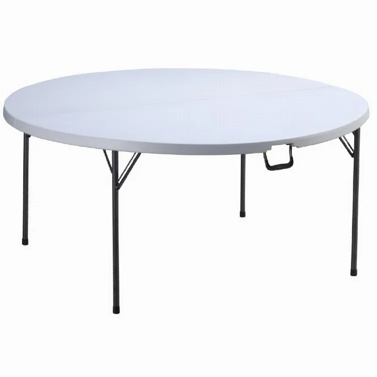 라운드 플라스틱 접는 테이블 야외 접이식 테이블 야외 플라스틱 접는 테이블